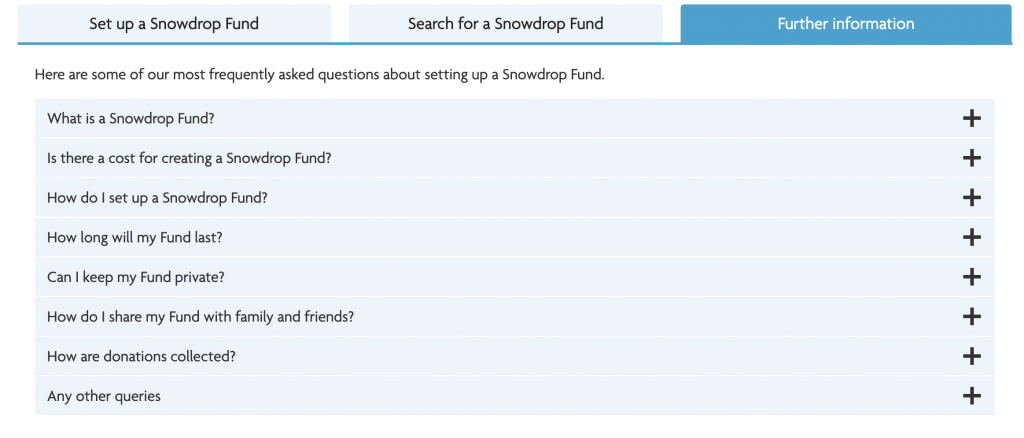 Picture of FAQs from St Christopher's Hospice Snowdrop Fund